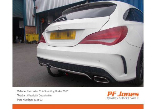 Mercedes CLA Shooting Brake X117 2015 Onwards Westfalia Detachable Towbar