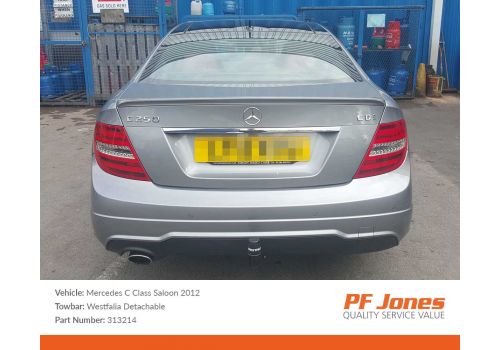 Mercedes C Class Saloon 2007 Onwards Westfalia Swan Neck Towbar (WOHC)