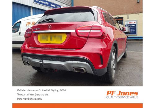 Mercedes GLA X156 2014 Onwards Westfalia Detachable Towbar