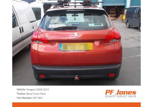 Peugeot 2008 SUV 2013 Onwards Oris Swan Neck Towbar