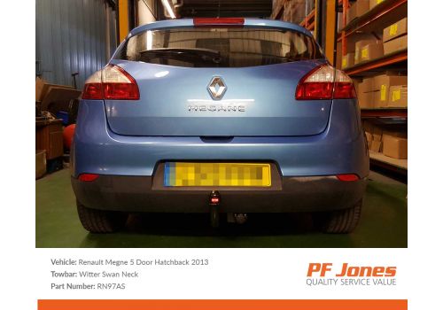 Renault Megane Hatchback 2008-2016 Witter Swan Neck Towbar