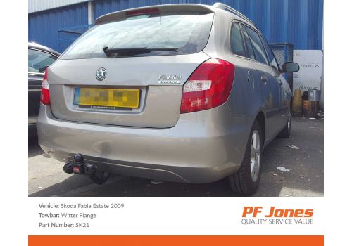 Skoda Fabia Estate 2007 on Witter Flange towbar