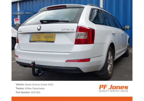 Skoda Octavia Estate 2013 Onwards Witter Detachable Tow bar