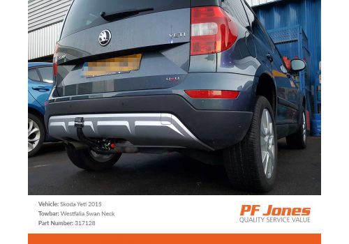 Skoda Yeti 2009 Onwards Westfalia Detachable Towbar