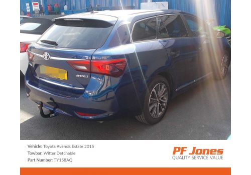 Toyota Avensis Estate 2009 onwards Witter Detachable towbar