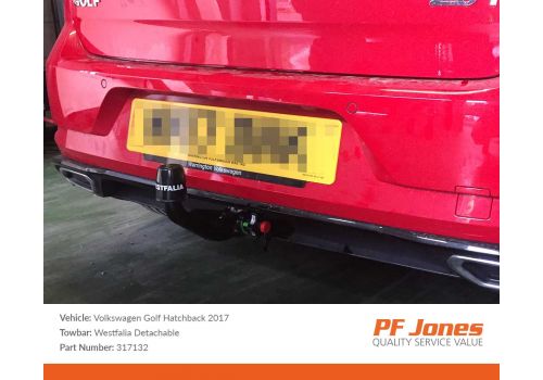317132 Towbar Fitted to Golf VII R Line 2017
