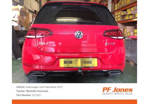 317132 Towbar Fitted to Golf VII R Line 2017