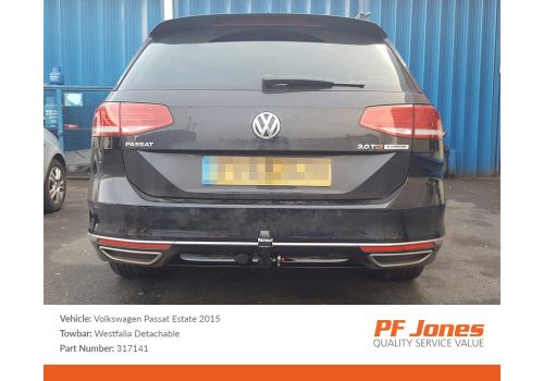 Volkswagen Passat 2014 Onwards Westfalia Detachable Towbar