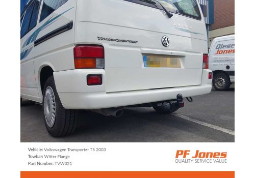 Volkswagen Transporter Van T5 2003-2009 PF Jones Fixed Flange Towbar