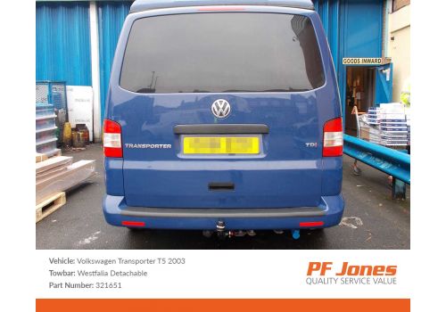 Volkswagen T5 Transporter 2009-2015 Westfalia Detachable Towbar