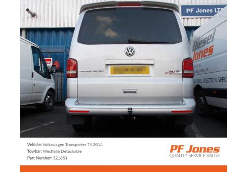 Volkswagen T5 Transporter 2009-2015 Westfalia Detachable Towbar