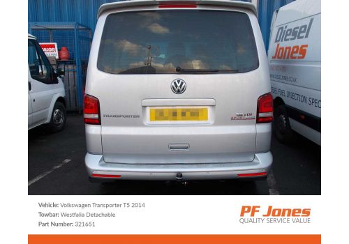 Volkswagen T5 Transporter 2009-2015 Westfalia Detachable Towbar