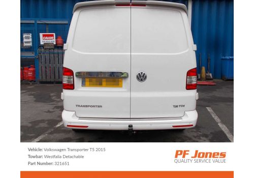 Volkswagen T5 Transporter 2009-2015 Westfalia Detachable Towbar