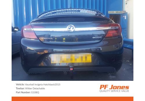 Vauxhall Insignia Hatchback 2009 Onwards Witter Detachable Tow bar