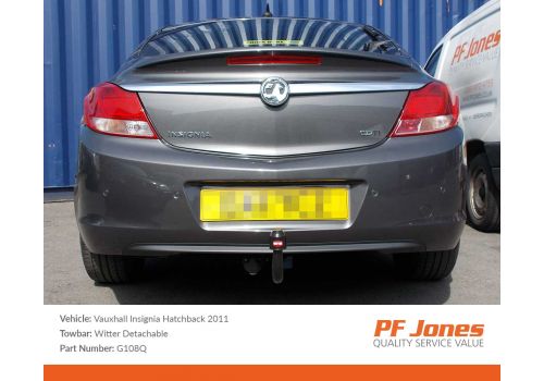 Vauxhall Insignia Hatchback 2009 Onwards Witter Detachable Tow bar
