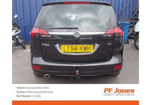 Vauxhall zafira 2014 Witter detachable swan neck