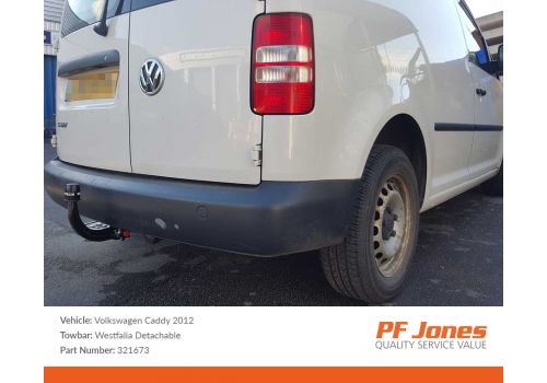 Volkswagen Caddy MK3 2004 Onwards Westfalia Detachable Towbar