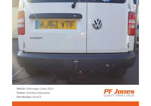 Volkswagen Caddy MK3 2004 Onwards Westfalia Detachable Towbar