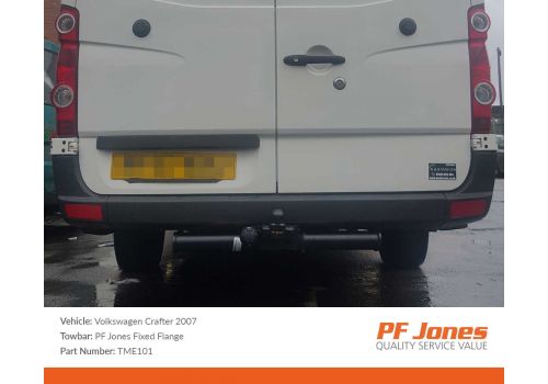 Volkswagen Crafter Van 2006 Onwards PF Jones Fixed Flange Towbar Without Step