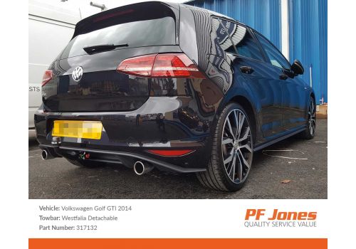 317132 Towbar Fitted to Golf VII R Line 2017
