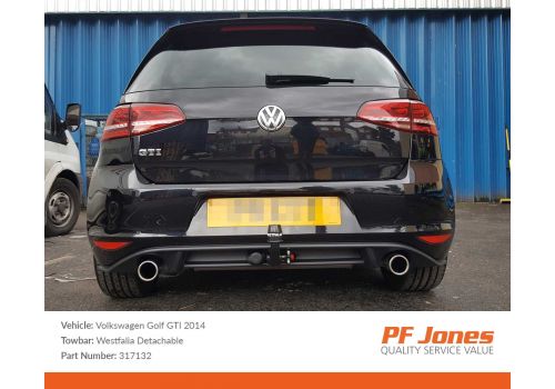 317132 Towbar Fitted to Golf VII R Line 2017