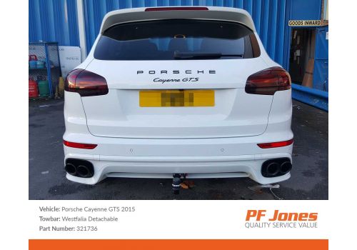 Porsche Cayenne 2003 Onwards Westfalia Detachable Towbar