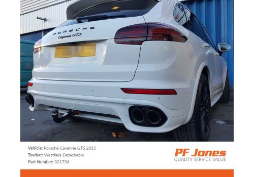 Porsche Cayenne 2003 Onwards Westfalia Detachable Towbar
