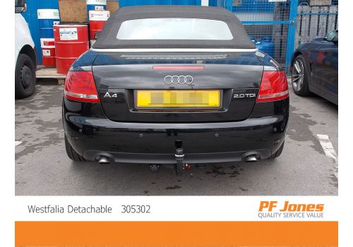 Audi A4 cabrio Westfalia Detachable towbar fitting