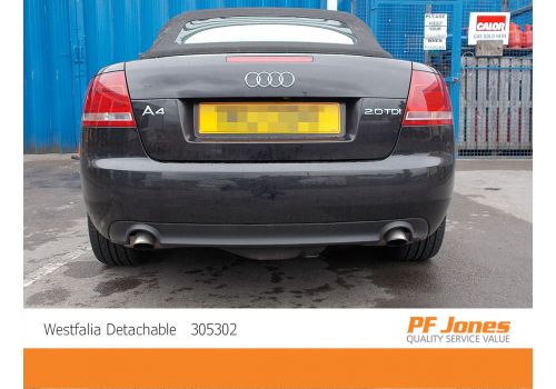 Audi A4 cabrio Westfalia Detachable towbar fitted