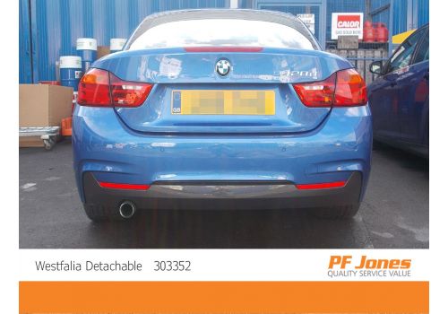 BMW 4 Series Couple Westfalia Detachable Towbar, Neck Removed