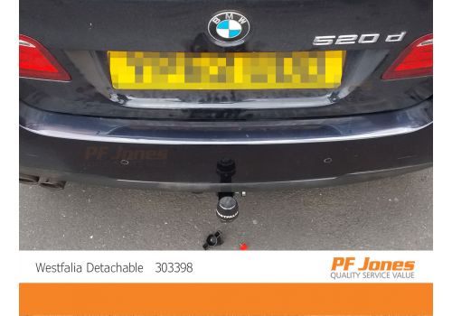 BMW 5 Series Westfalia Detachable Towbar Close Up
