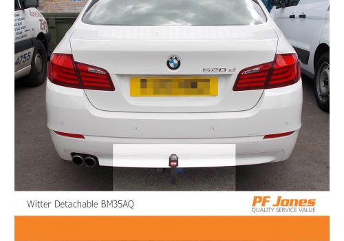 BMW 5 Series Saloon F10 2010-2017 Witter Detachable Towbar Neck Highlighted