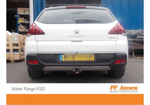 Peugeot 3008 Crossover Witter Fixed Flange Towbar