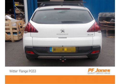 Peugeot 3008 Crossover Witter Fixed Flange Towbar Fitting