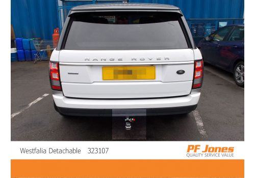 Range Rover Westfalia Detachable Towbar Rear Viewr