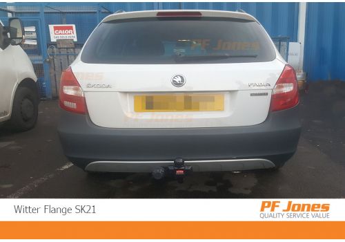 Skoda Fabia Estate Witter flange towbar fitted