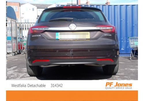 Vauxhall Insignia Sports Tourer Westfalia Detachable Towbar Neck Removed Step Back Angle