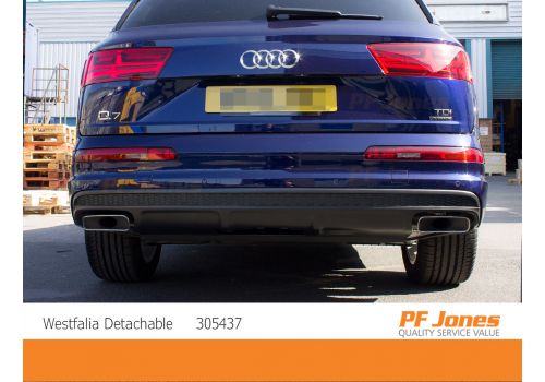 Audi Q7 Westfalia Detachable Towbar Neck Detached