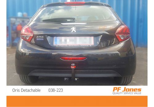 Peugeot 208 Hatchback 2012-2019 Oris Detachable Towbar