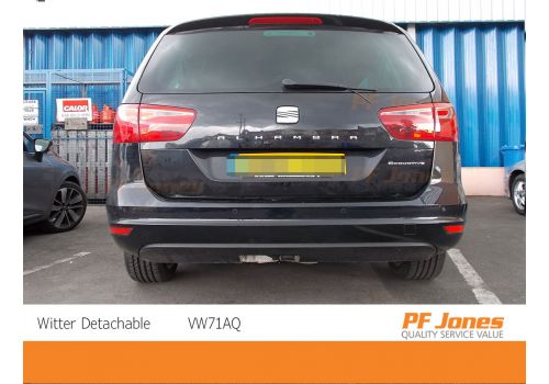 Seat Alhambra Witter Detachable Towbar VW71AQ