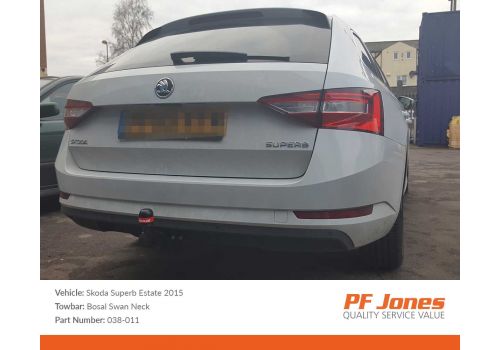 Skoda Superb 2015 Onwards Oris Swan Neck Towbar