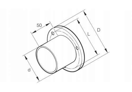 Eberspacher 60mm Flange Ducting Cconnector