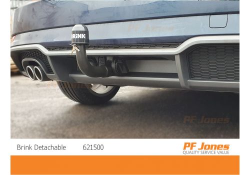 Audi A3 Saloon Brink Detachable Towbar Neck Fitted Close Up