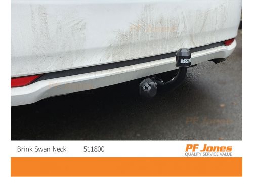 Toyota Avensis Brink Swan Neck Towbar Neck Close Up