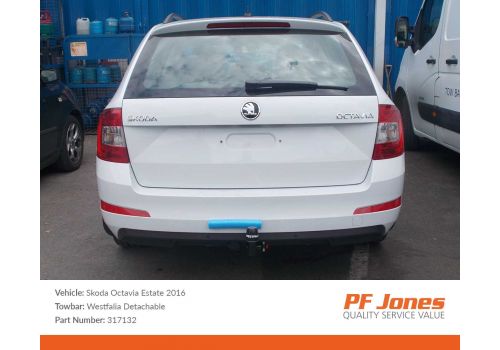 Skoda Octavia 2013 Onwards Westfalia Detachable Towbar