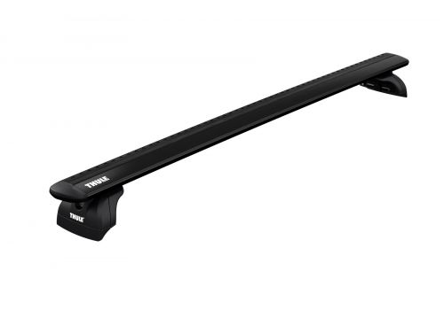 Thule EVO WingBar Black 118 Package Toyota Fortuner 5 door SUV 2016 onwards flush roof rails