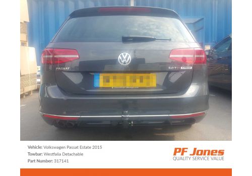 Volkswagen Passat 2014 Onwards Westfalia Detachable Towbar