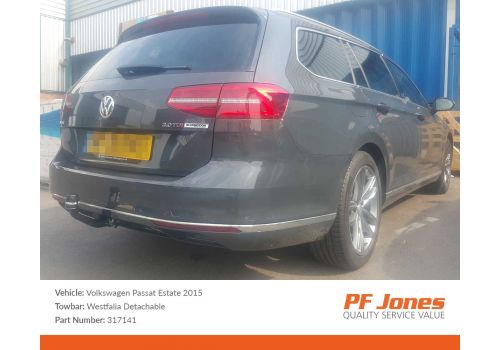 Volkswagen Passat 2014 Onwards Westfalia Detachable Towbar