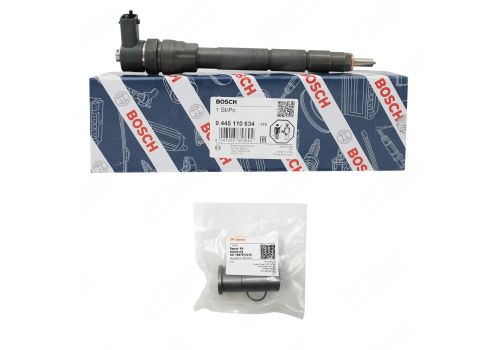 Renault Trafic II 2.0 DCI 2010-2014 New Bosch Diesel Injector + sleeve & securing ring 0445110634KIT