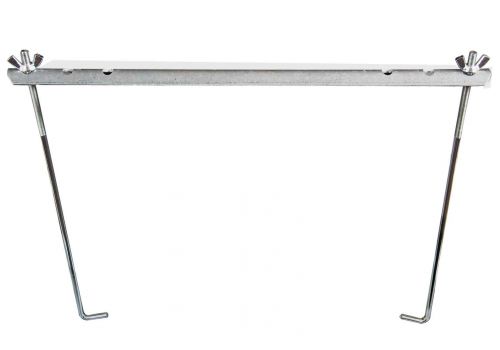 Battery Hold-Down Clamp - Plated Steel with Wing Nuts 0-087-75